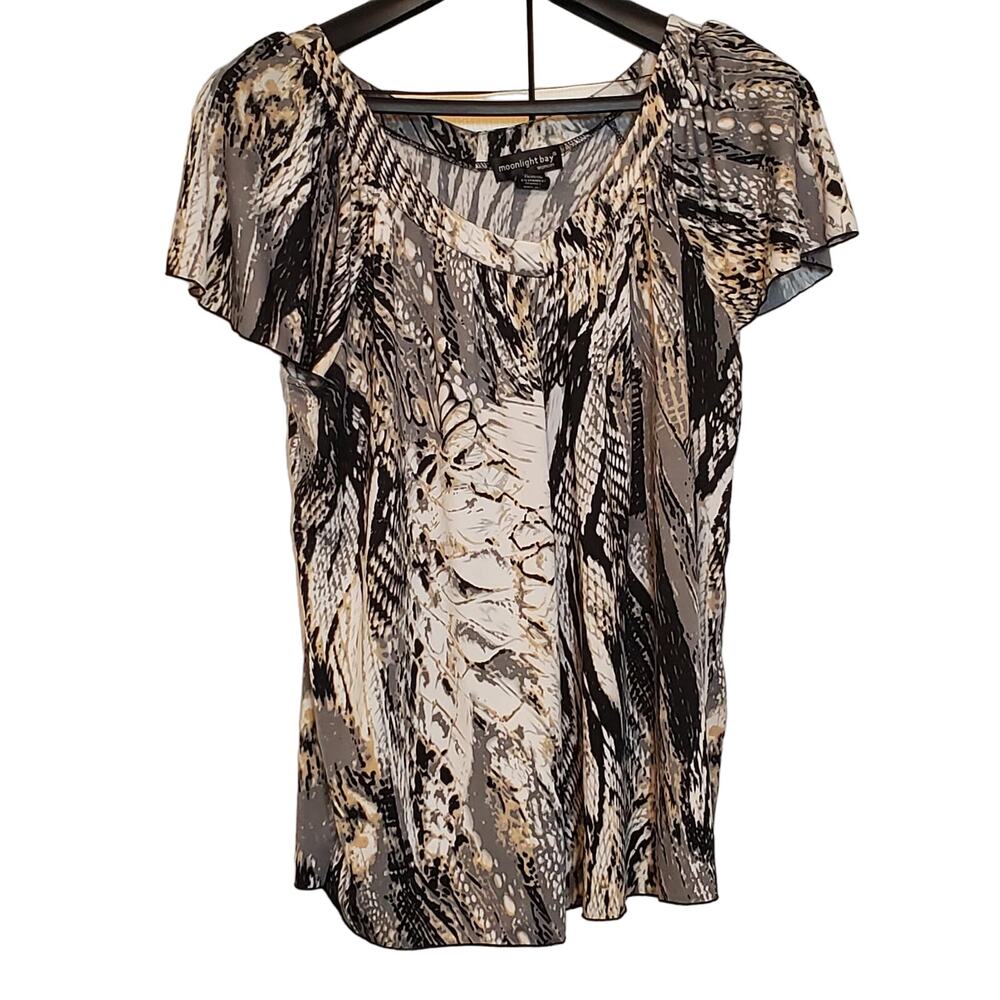 Moonlight Bay Woman Short Sleeve Shirt Size 14w/16w